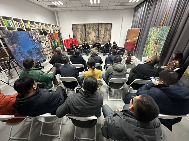 关于苏谢伟艺术的对话--李可染画院宋庄院首期“有君堂艺术沙龙”成功举办 