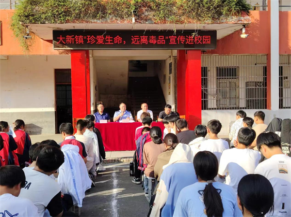 安徽省太和县大新镇禁毒宣传进校园